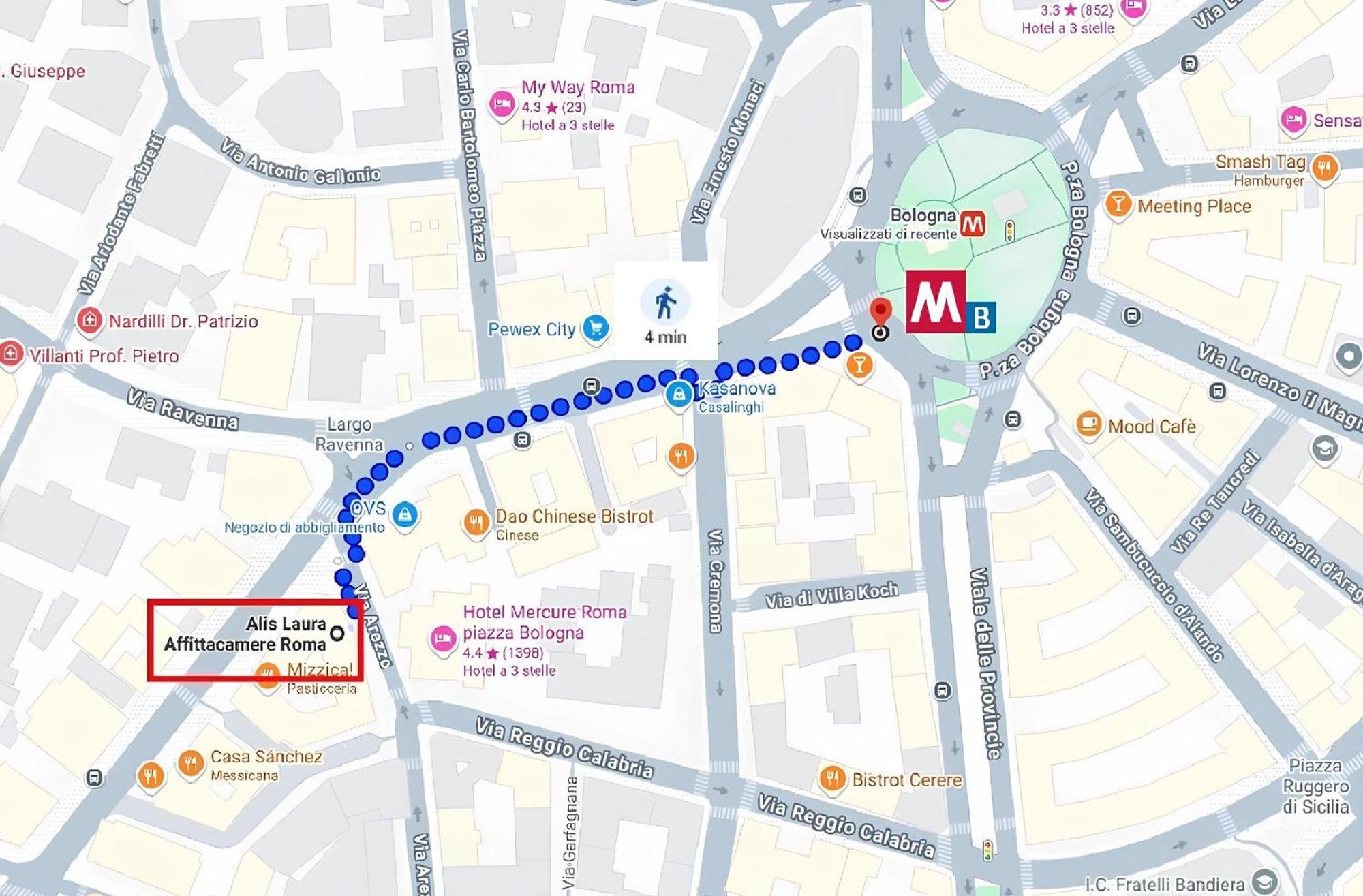 Alis Laura Guest House - 150M From Piazza Bologna Metro And 10 Minutes From The Colosseum 외부 사진